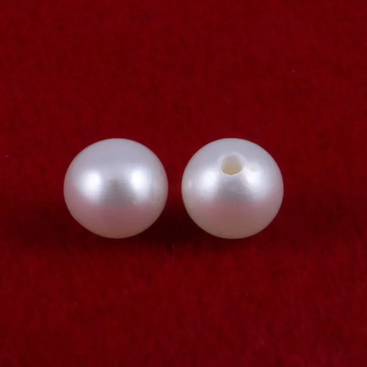 

1pcs Natural Freshwater Pearl Bead High Quality Nearly Round Big Hole Bead for Jewelry Making Bracelet Necklace Accessories 7mm