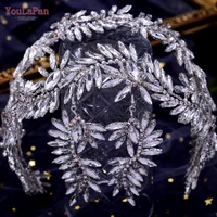 topqueen hp407 bridal tiara and crown wedding hair accessories woman headpiece silver crystal headband rhinestones jewelry