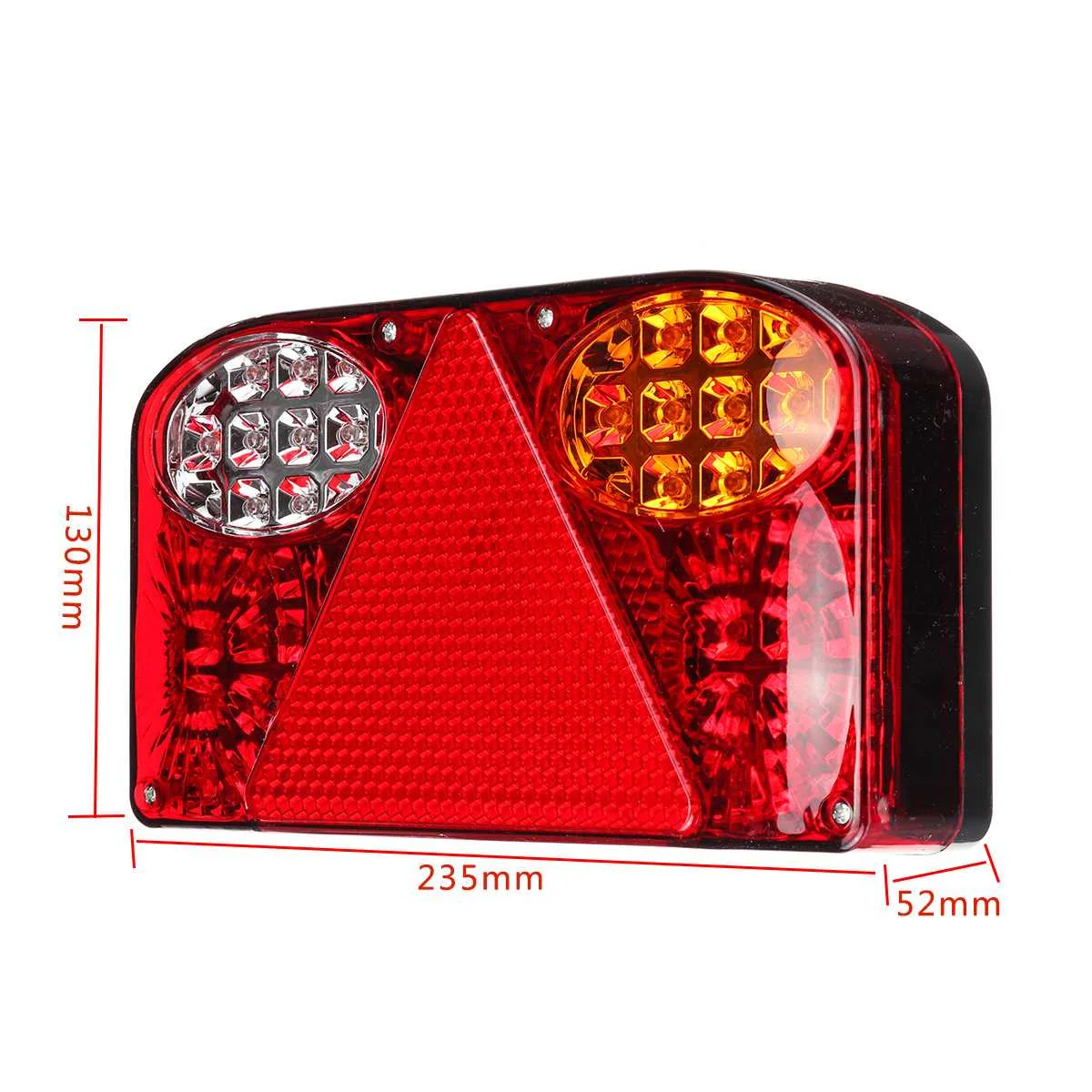 

2PCS 12V LED Car Truck Tail Light Taillight Rear Brake Light Signal Lamps Indicator for Van Lorry Trailer