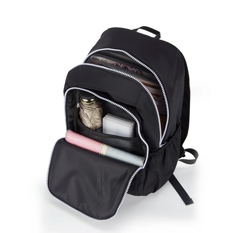 2019 новый рюкзак для девочек черный водонепроницаемый нейлоновый путешествий