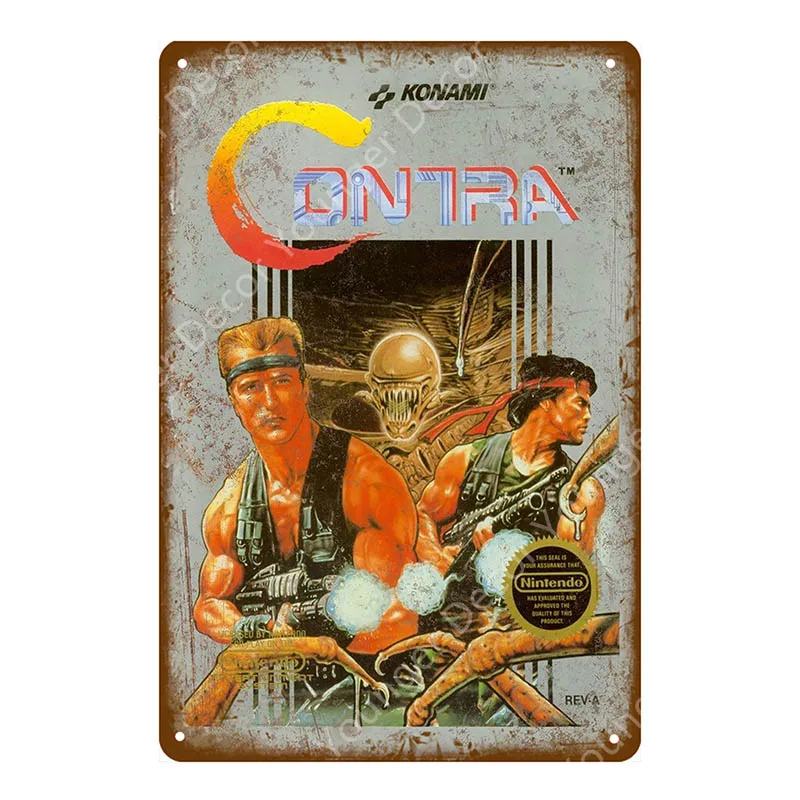 YD6349EI Классическая видео игра ET плакат игровой металлический оловянный знак для детской комнаты игровой центр домашний декор винтажная геймерская доска YI-099 - Цвет: YD6349EI