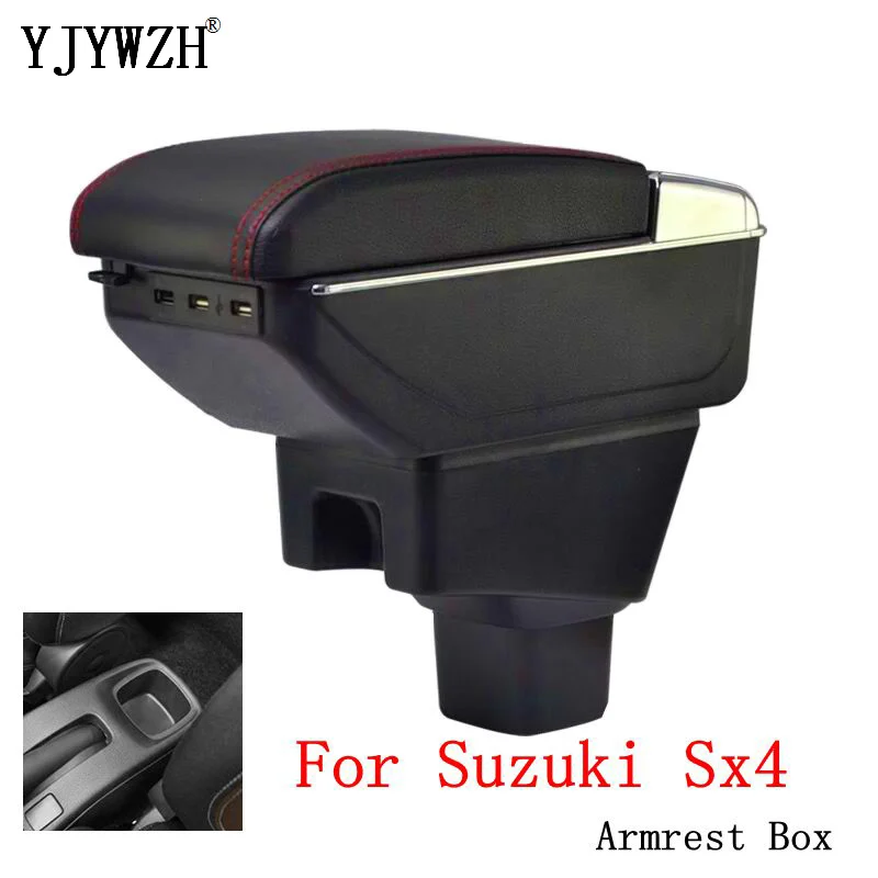 Подлокотник коробка для Suzuki Sx4 2007 2013 центральная консоль ящик хранения