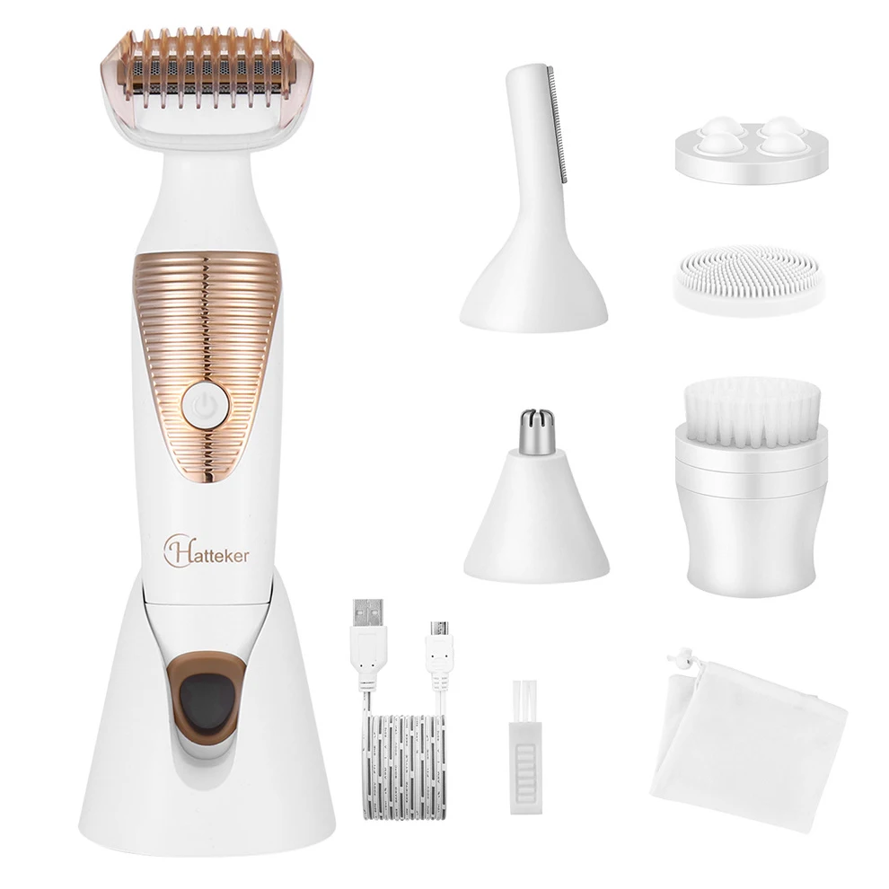 

surker epilator rechargeable epilator body hair remover shaver body hair remover nose trimmer facial brush massage eyebrow