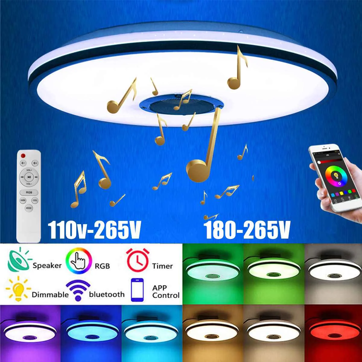 

200W WiFi современный RGB светодиодный потолочный светильник s Домашний Светильник ing APP bluetooth Музыка светильник Спальня лампы умные регулируемые...
