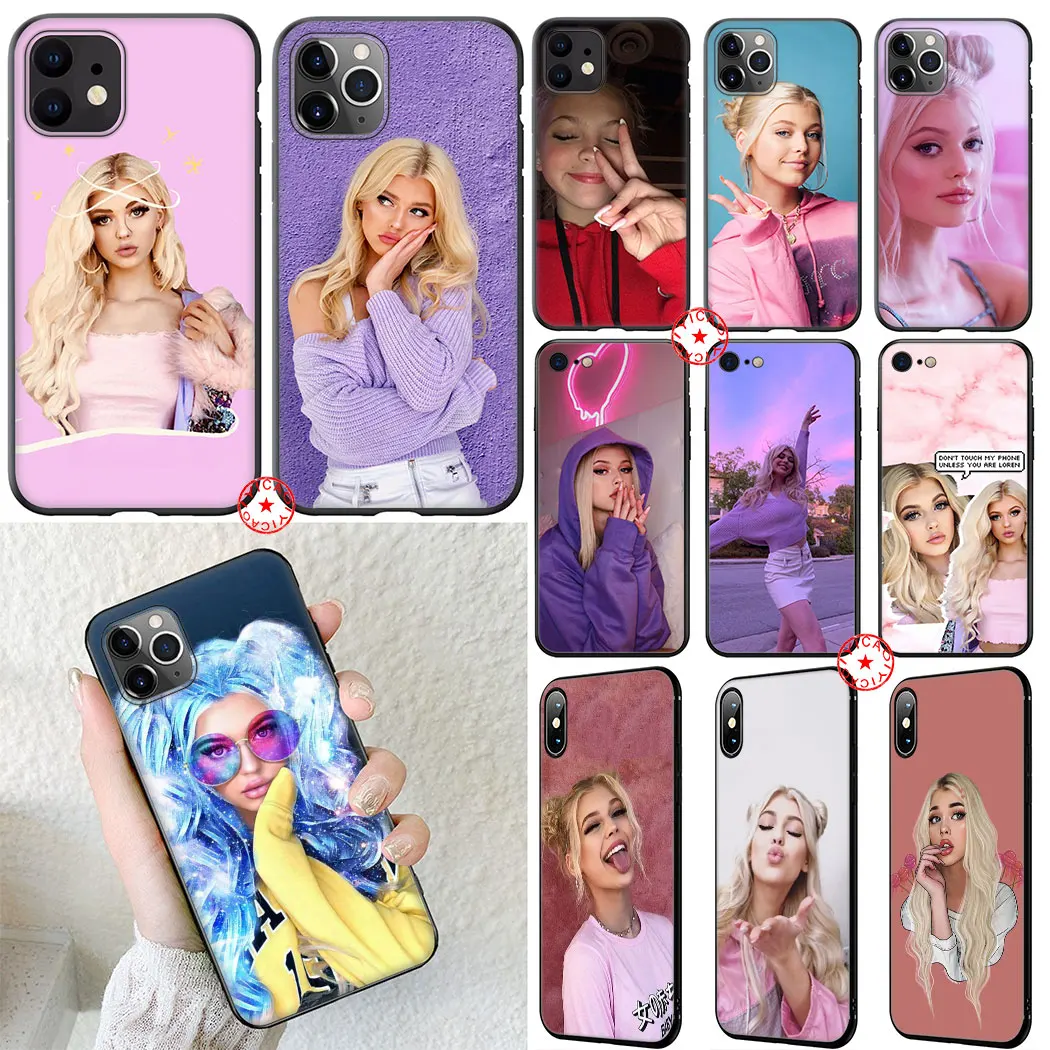 Loren серый мягкий силиконовый чехол для телефона iPhone 11 Pro XR X XS Max 6 6S 7 8 плюс 5 5S SE