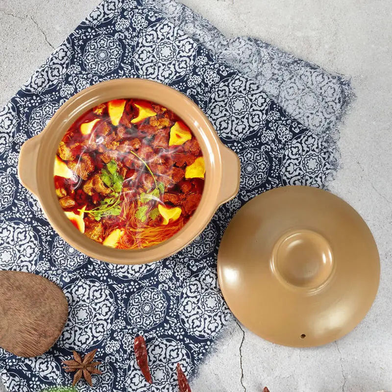

Casserole Household Open Flame Ceramic Health High Temperature Resistant Crock Pot Gas Gas Exquisite Old-fashioned Small