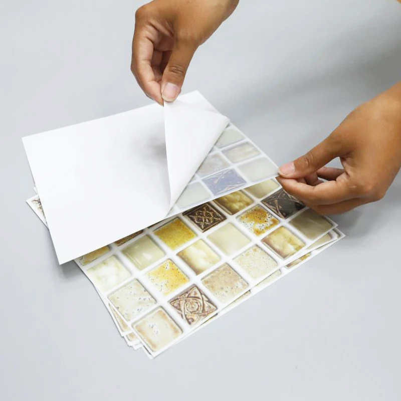 mosaic 3d wall sticker kitchen oil proof self adhesive sticker high temperature resistance toilet wall renovation home decor free global shipping