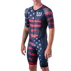 Wattie Ink триатлоновый гоночный костюм мужской велосипедный трикотажный комбинезон с коротким рукавом цельный велосипедный костюм Speedsuit одежда для аэродинамического велосипеда тройной костюм