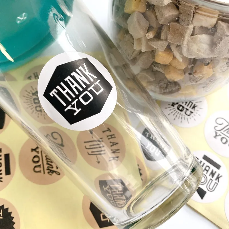 

90pcs/lot Nine Kinds Of THANK YOU Font Sealing Stickers Packaging Label Gift Bag Candy Box Decor