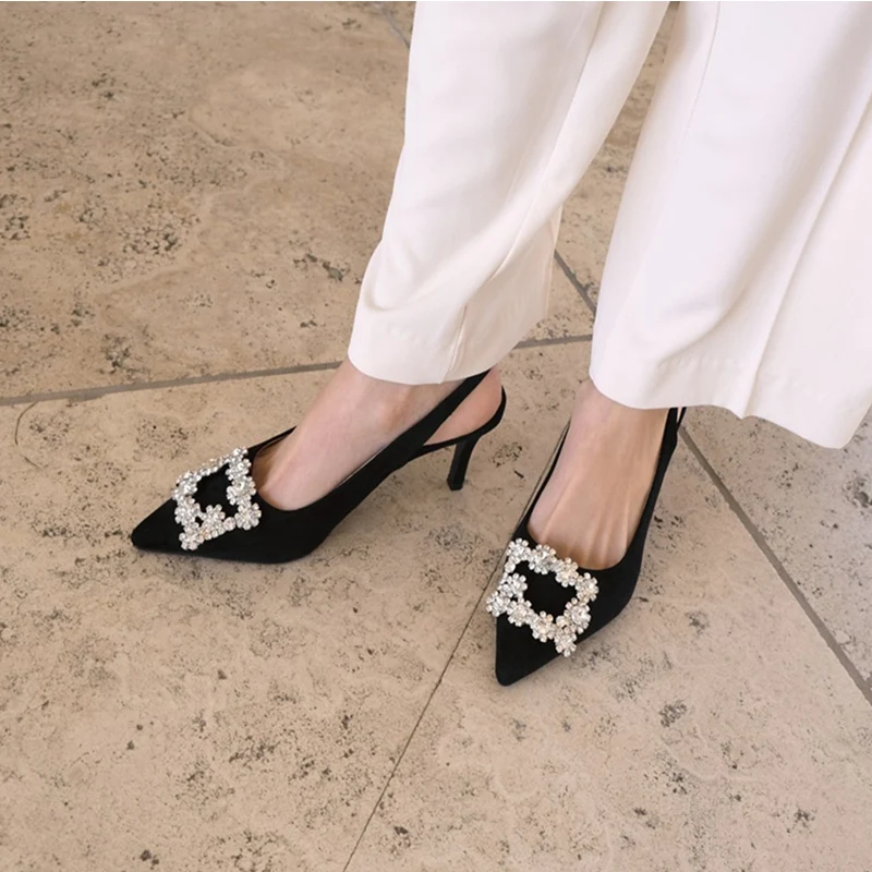 2020 женские босоножки на высоком каблуке для повседневной носки стразы туфли