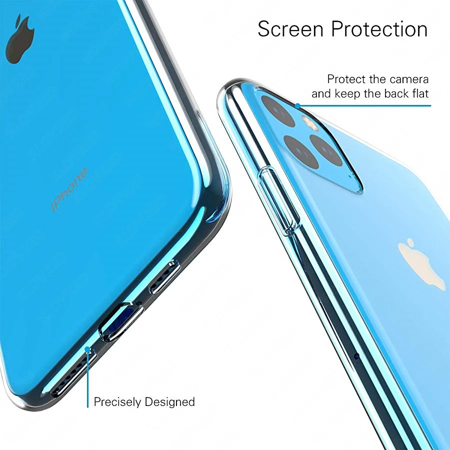 Coque Fundas Защитная пленка для apple iphone XS Max XR 11 pro max TPU силиконовый чехол X 10 7 8 9 6 6S Plus |