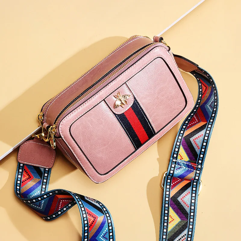 Новые женские сумки через плечо модные на 100% из натуральной кожи для известных