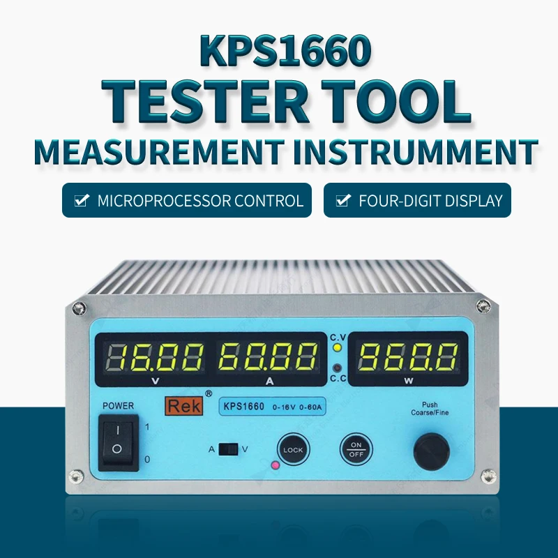 

Тестер KPS1660 измерительный прибор вольтметр цифровой дисплей переключатель постоянного тока источник питания лабораторный регулятор напря...
