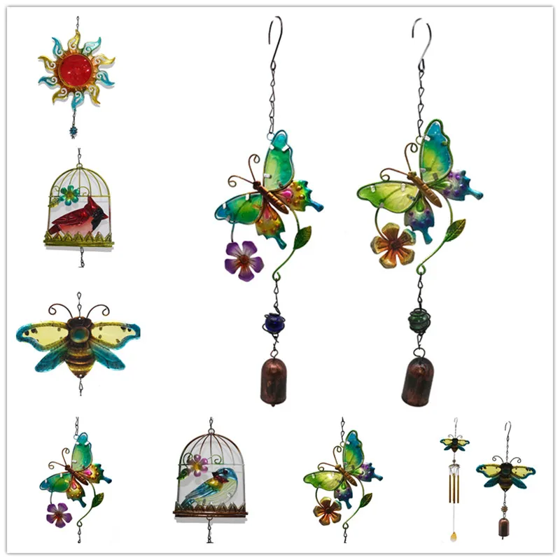 Для стены окна двери дома колокольчик украшения ремесла бабочка ветер Chime GPD8953