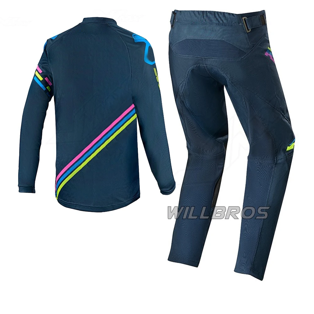 

Racer Braap 2020 Motocross Jersey Pants Motorbike Gear Set MTB ATV Bike Riding Offroad Suit Mens Kits