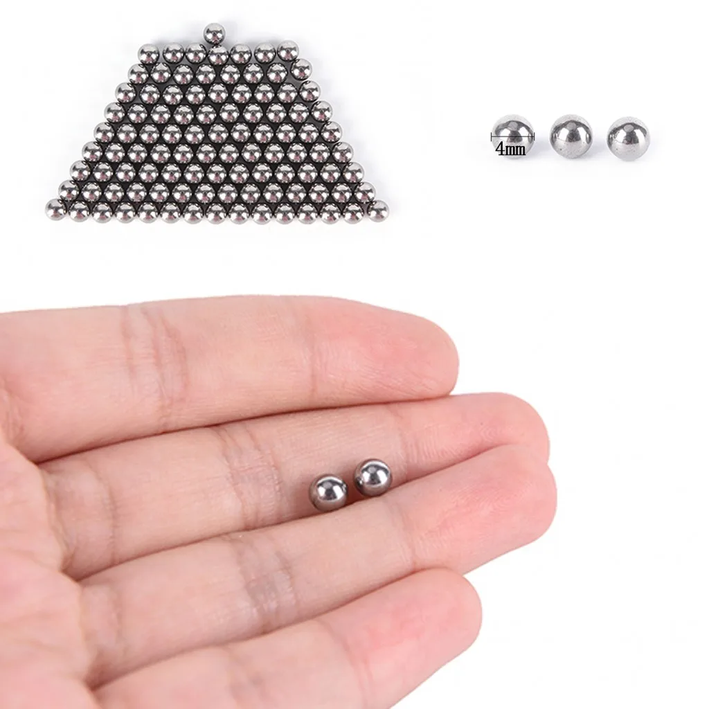 

2021New 100pcs/Lot 4mm Lucky hunting ball High-carbon Slingshot Ball Catapult Bow Steel Balls Hunting Slingshot Drop Shipping