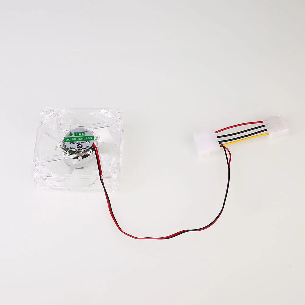 

Mini CPU Cooling Fan Plug Engine Case Radiator 120MM Pins CPU Fan Heatsink Cooler Blue Light LED LED PC Computers DIY Home