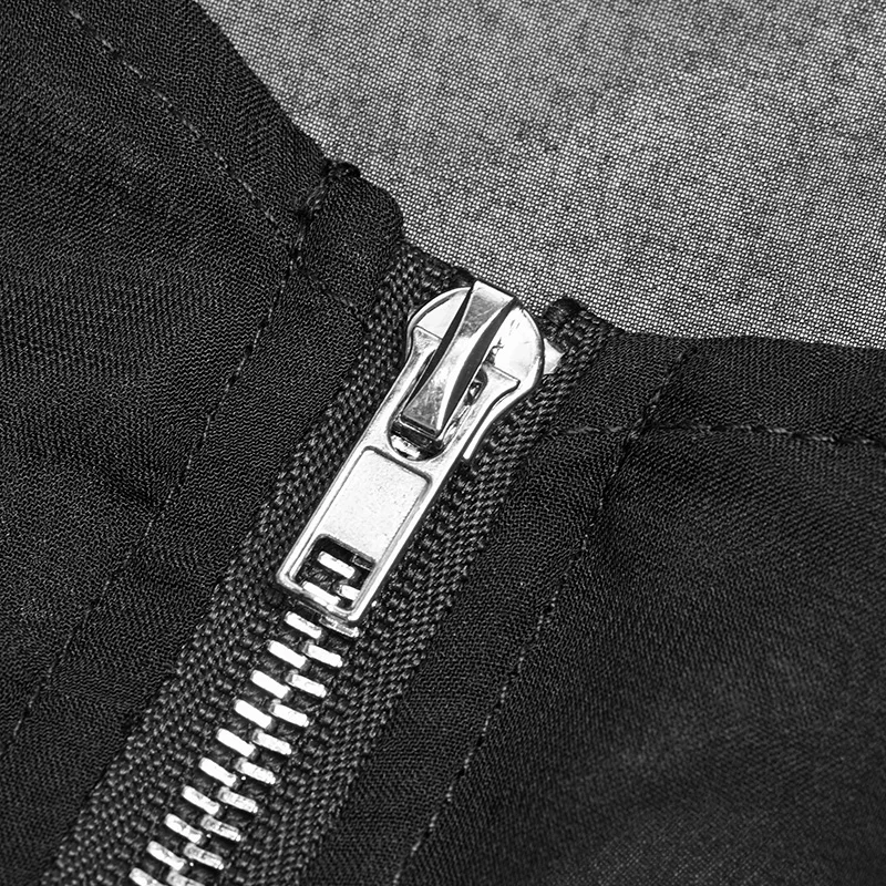 Женское короткое пальто с длинным рукавом прозрачное шифоновое в стиле панк v