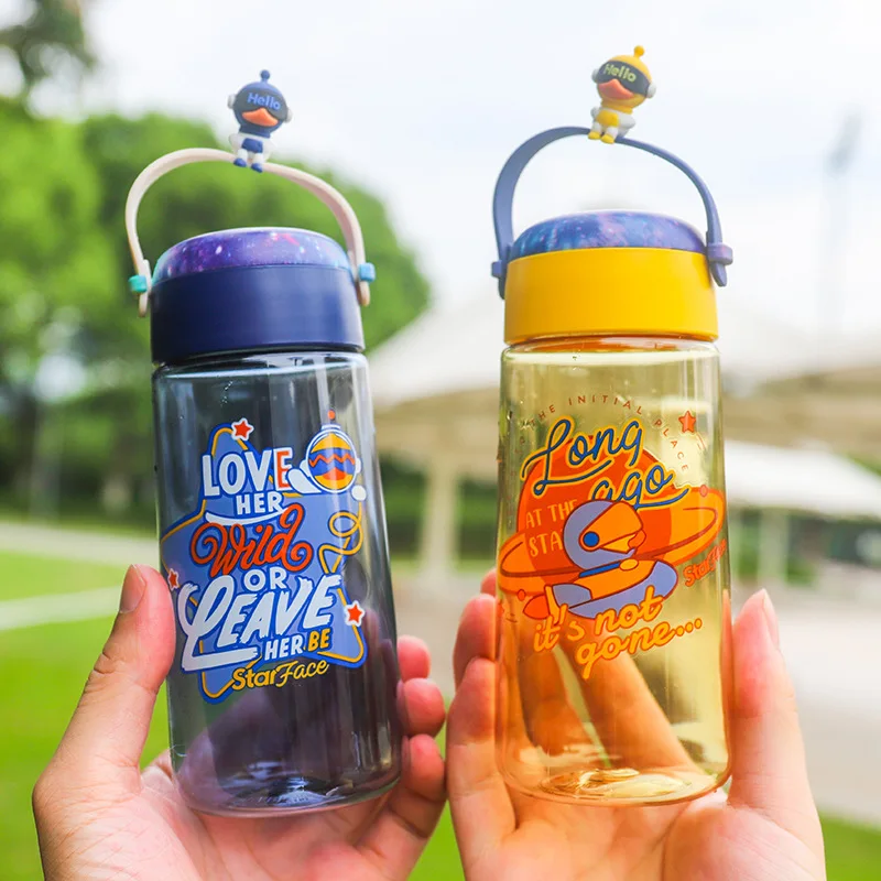 

Child Portable Sport Bottle Water Bottle With Rope High Quality Anti-Fall Plastic Kid Drinkware Children Water Bottles BPA Free