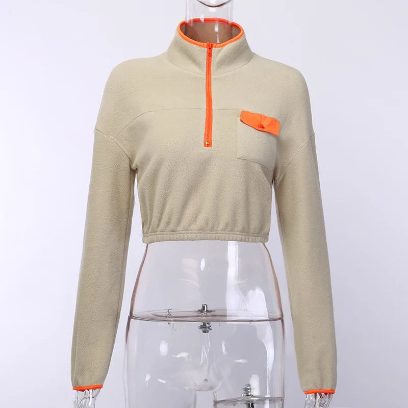 Women Fleece Hooded Running Jacket Long Sleeve Sweatshirt Ladies Yoga Sports Zipper Fitness Gym Autumn Winter Shirts | Спорт и