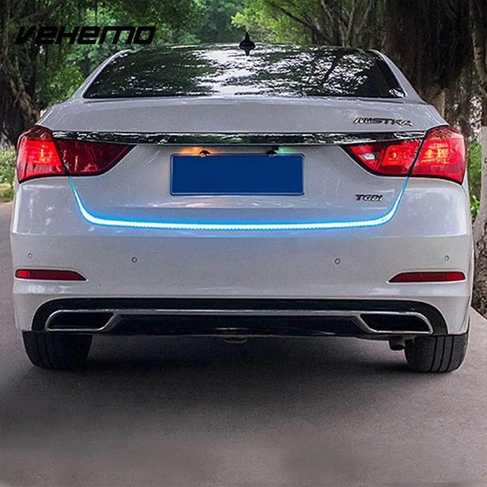 

Vehemo Waterproof 120CM LED Light Strip Signal Lamp 3Colors Super Bright Brake Light Car LED Lamp Bar