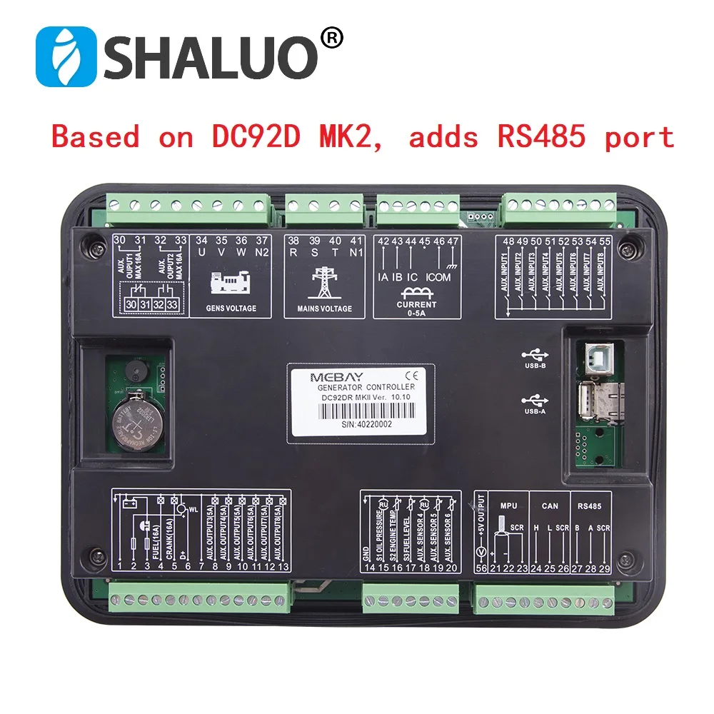 

SHALUO DC90D/DC90DR/DC92D/DC92DR Контроллер генератора