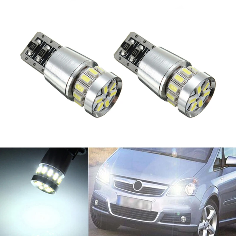 2x T10 LED W5W Samsung Автомобильные светодиодные лампы автомобильные для Opel Zafira A B Vauxhall