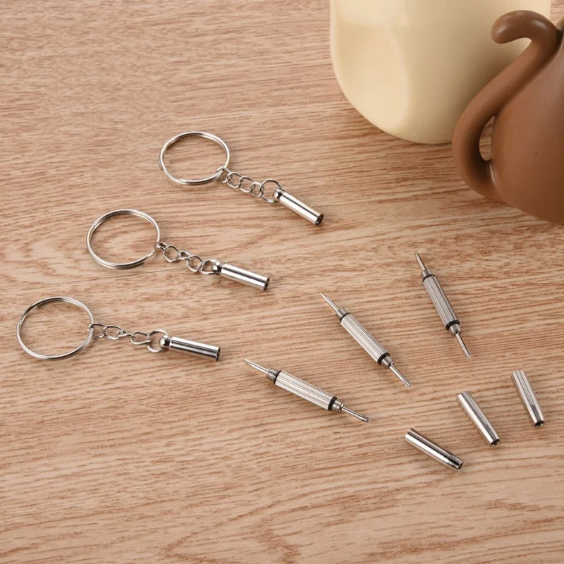 100 шт./упак. 3 в 1 футляр для очков отвёртка солнечных очки часы набор инструментов