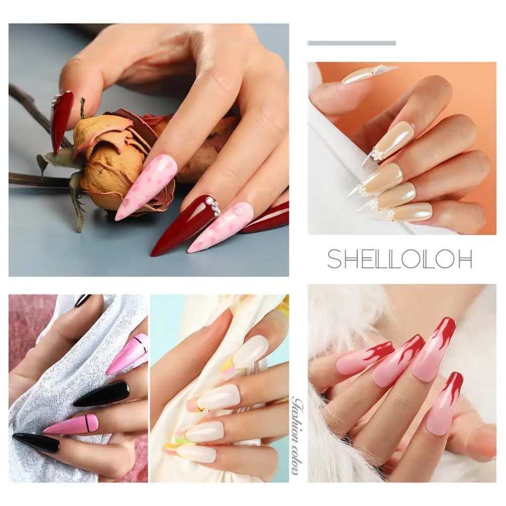 

COSCELIA Poly Extensions Gel&Colorful Nail Polish Set With 36W Lamp For Manicure Kit Soak Off UV Gel Dryer Tools For Nail Art