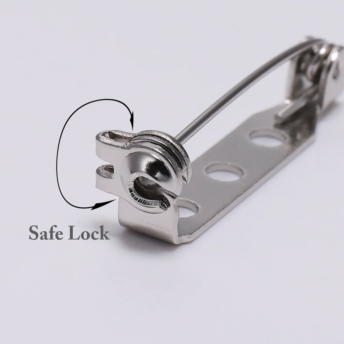 Пластиковая брошка для ювелирных изделий 20/25/32 мм 20 шт