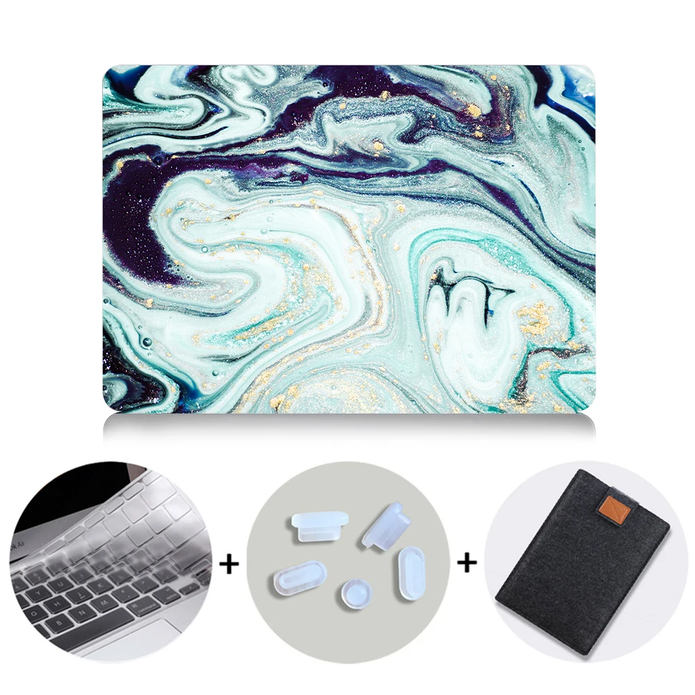 MB15 MTT Мрамор чехол для ноутбука Macbook Air Pro retina, возрастом 11, 12, 13, 15 с сенсорной панелью жесткий чехол для macbook pro 13,3 дюймов чехол для ноутбука Funda - Цвет: MB15