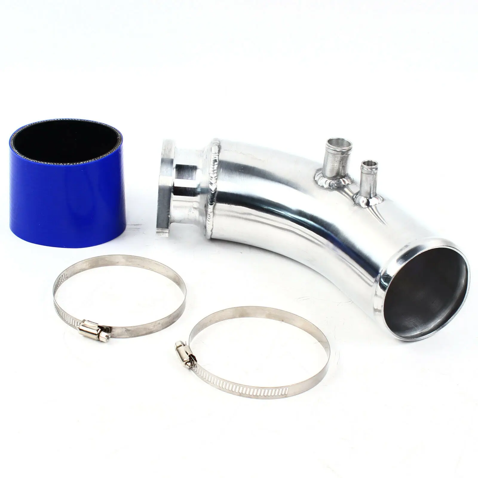 

80mm Polished Front J-Pipe Air Intake Pipe Kit for Toyota Chaser 1JZ Turbo Engine JZX90 JZX100 1992 – 2001
