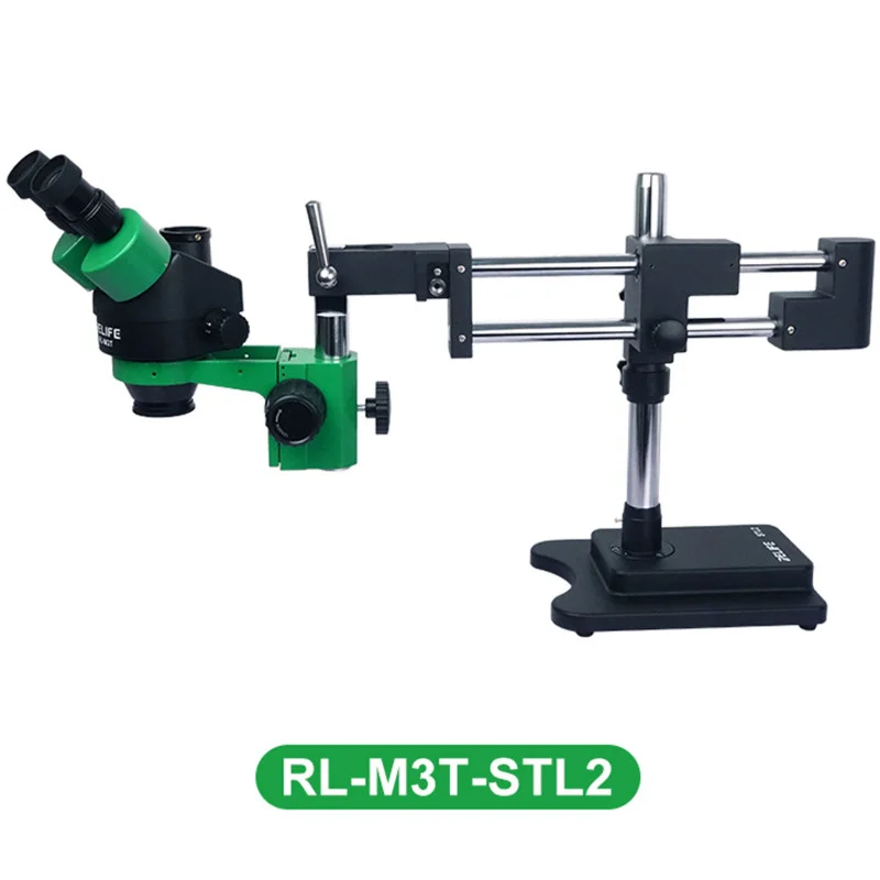 

Relife RL M3T Professional Trinocular Microscope Binocular Mobile Phone Repair Electronic Amplifier 7-45x Zoom 4k Display STL2