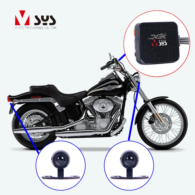 SYS VSYS D6L WiFi 1080P + 720P видеорегистратор для мотоцикла водонепроницаемый объектив