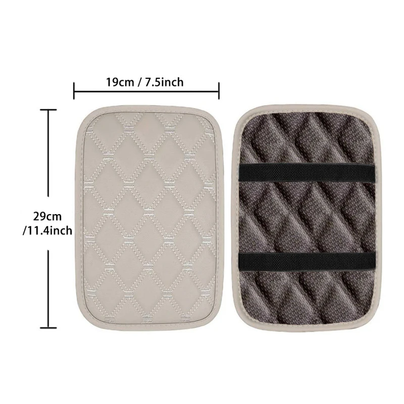 Кожаный Автомобильный Коврик для подлокотника водонепроницаемый универсальный