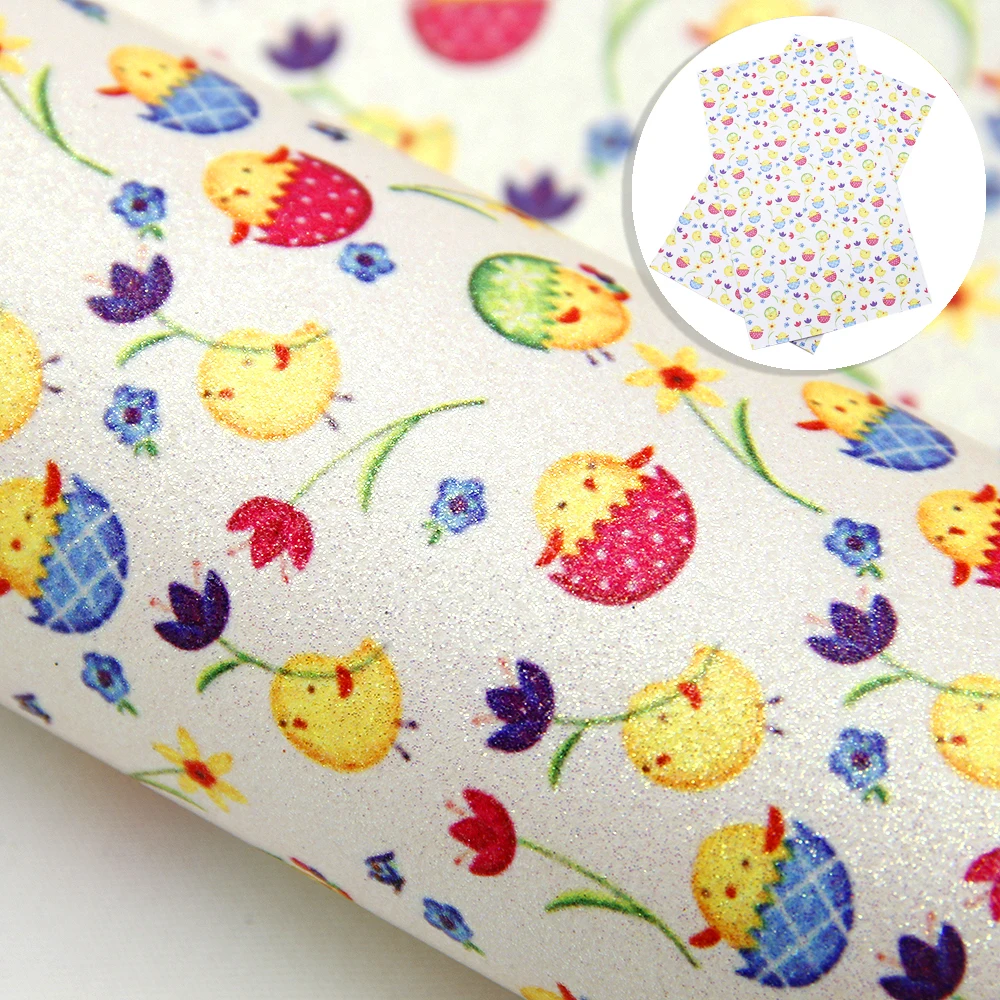 20*33 см пасхальное яйцо кролика тонкая блестящая искусственная кожа для сумок с