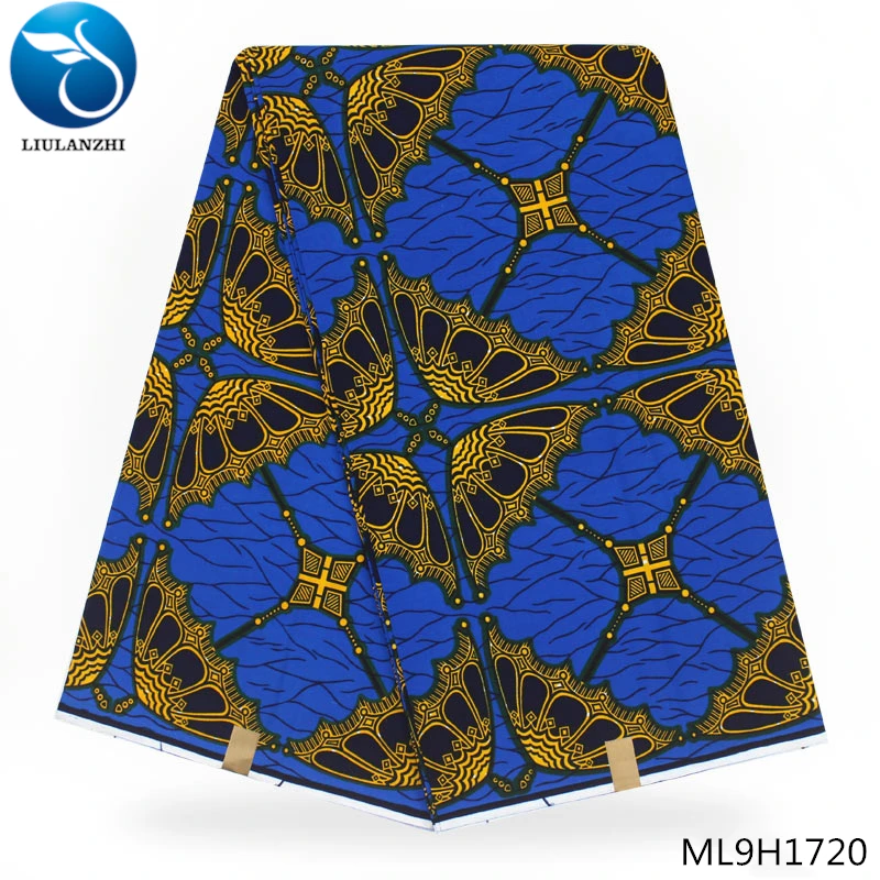 ML9H1720 LIULANZHI африканская голландская Ткань Горячая голландская печать восковой ткани голландский воск батик Ткань 6 ярдов африканская Анкара ткань ML9H1701-ML9H1727 - Цвет: ML9H1720