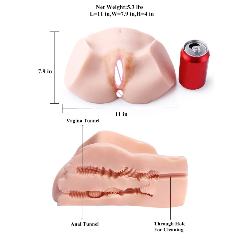 Реалистичная Девичья искусственная киска попка кукла мужской мастурбатор