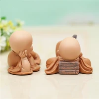 16cm sculpture of small monk chinese style resin hand carved buddha statue home decoration accessories statue gift buddha statue