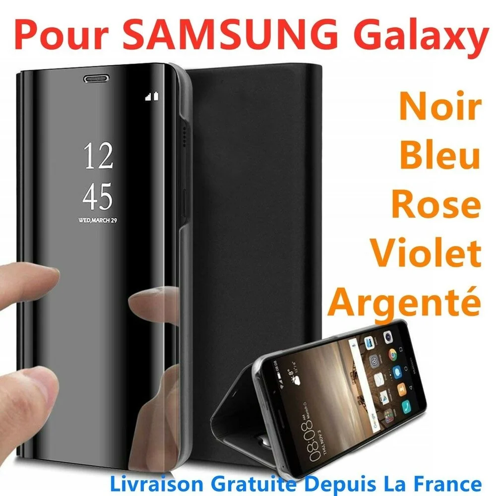 

Coque Rabat Clear View Cover Flip Case Housse For Samsung S10 Plus S9 S8 Note 8 9