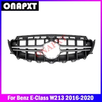 for benz e class w213 plastic front bumper grill mesh racing middle grille center to e63 s amg center vertical bar 2016 2020