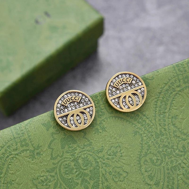 Оригинальные дизайнерские брендовые G Home винтажные элегантные серьги роскошные