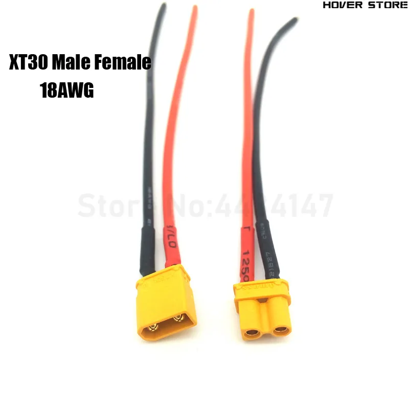 Штекеры Amass TX30 TX60 12AWG 18 Вт красный черный силиконовый провод для Липо-аккумулятора
