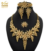 jewelery set for women necklace arabic juwellery women gold plated wedding ring sets for women african gold hawaiian