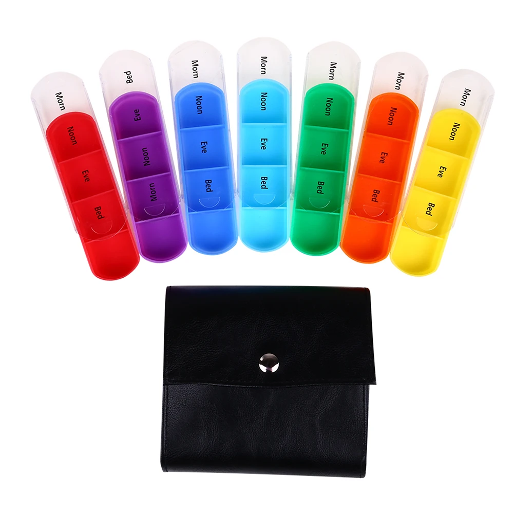 

28 Squares Weekly 7 Days Tablet Pill Box Holder Medicine Storage Organizer Container Case Wallet Medicine Box Travel Case Hot