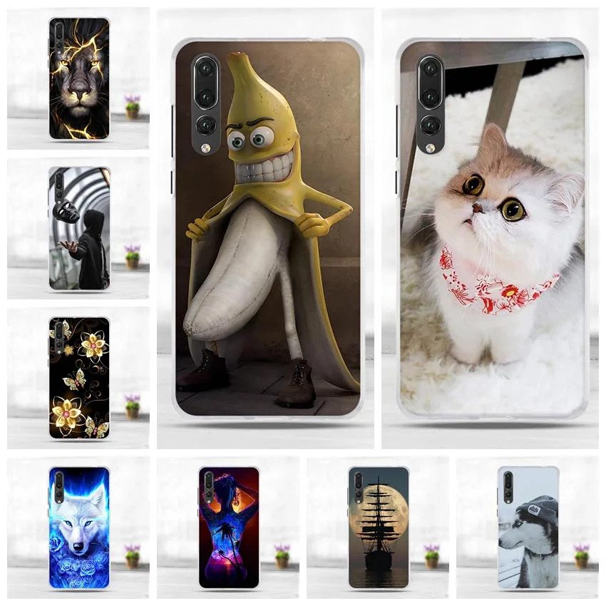 Чехол для Capa Huawei P20 Pro чехол Funda телефона силиконовые мягкие чехлы из ТПУ Бампер Plus