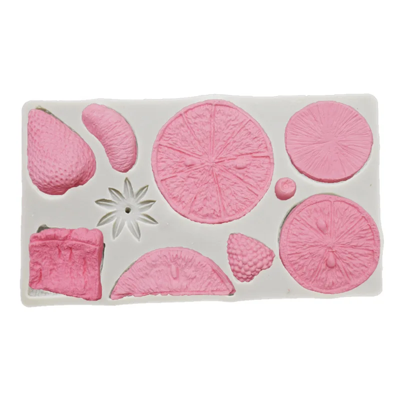 DIY Хлебобулочные фрукты ломтик тарелка помадка торт шоколадная форма аромат