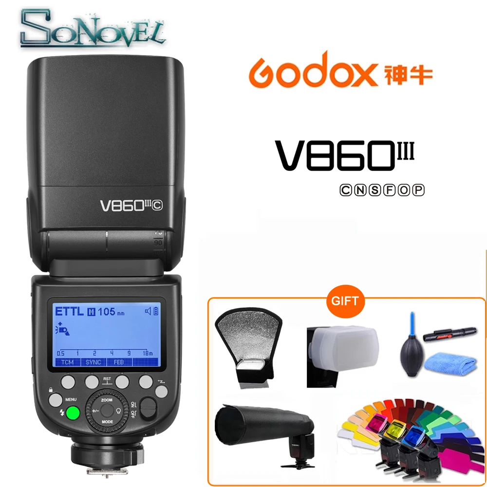 Godox Ving V860III V860II-O S C N F HSS 1/8000 Li-ion Battery TTL Camera Flash Speedlite For Olympus Panasonic Sony Canon Nikon