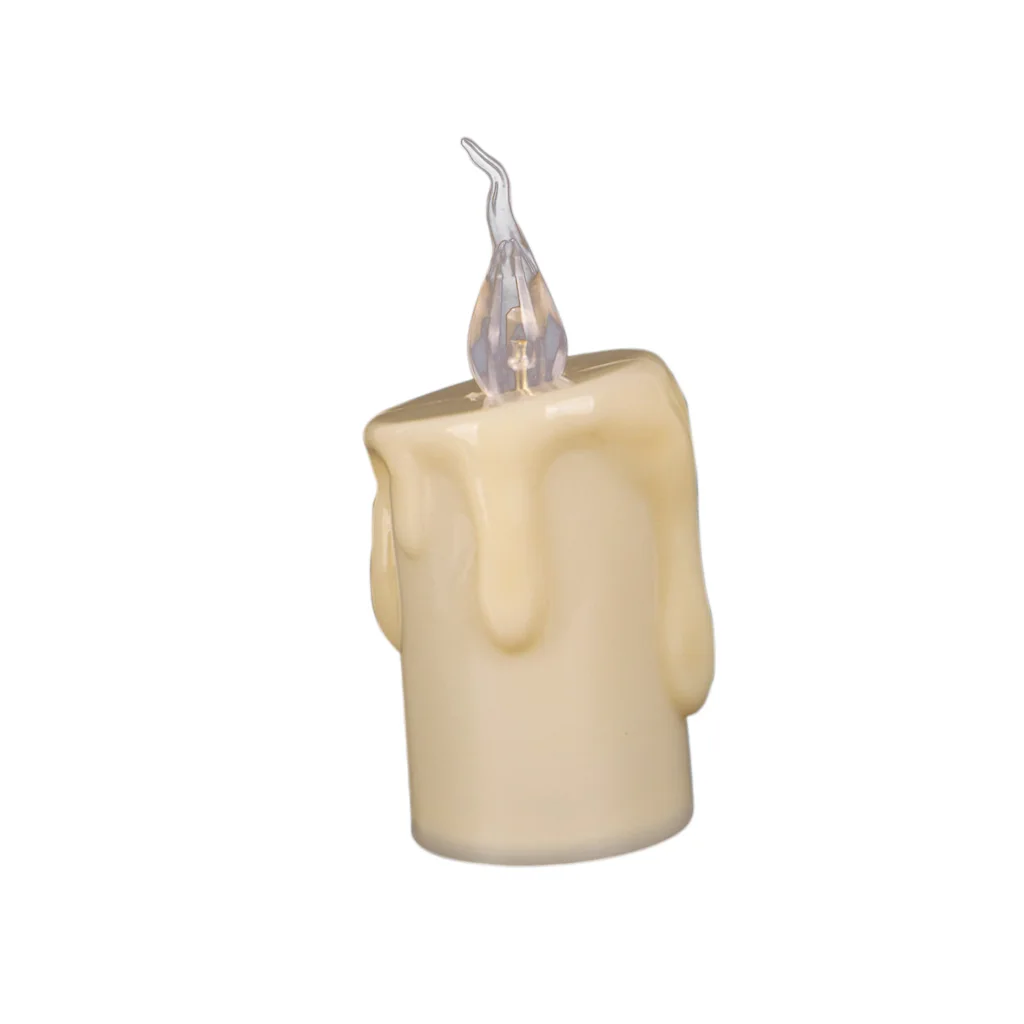 Беспламенные светодиодные свечи электрический чайный свет конусные для ужина