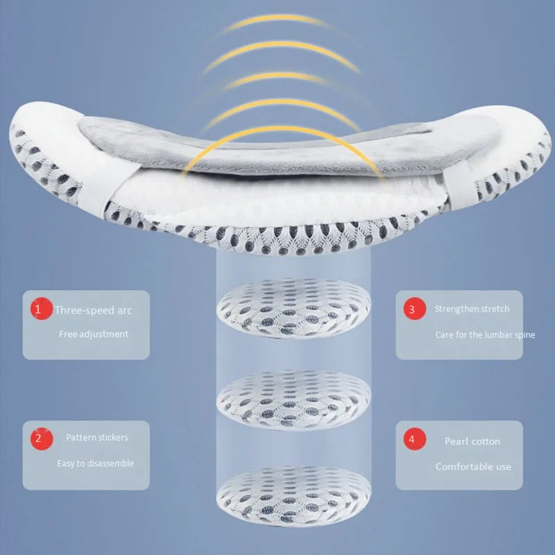 

USB Heating Sleep Pillow Back Pillow with Buckwheat Waist Pillow Pregnancy Pillows Support Women Pillow Lumbar Support